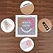 Letter Board - Farmhouse Rustic White Wood, Sorting Tray, 525 Precut White, Pink, Gold Letters, Numbers, Emojis, Gray Felt 10x10 Antique Vintage Frame, Changeable Message, Stand, Cotton Bag JL Brands