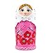 ilovebaby Brand New Pink Matryoshka Nesting Dolls -Popular Fan Shape, Colorful Authentic Russian Wooden for Children Kids Birthday Gifts and Home Decoration (7 PCS)