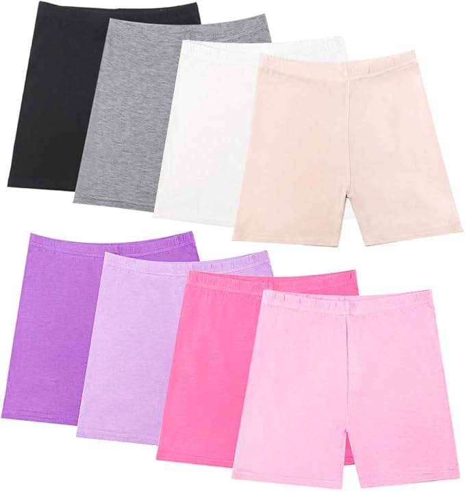 girls white bike shorts