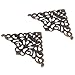 RDEXP 5.5x5.5cm Iron Metal Ornate Decorative Corner Shelf Brackets Right Angle Parts Set of 40 Bronze