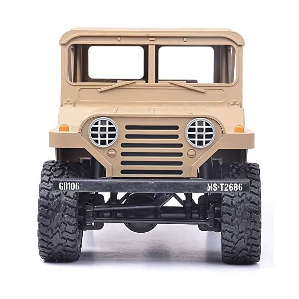 wangch RC Buggy 4WD Fernbedienung LKW 1:10 Mini Military Fernbedienung Offroad Fahrzeug, 2,4g Hochgeschwindigkeits… – Bild 4