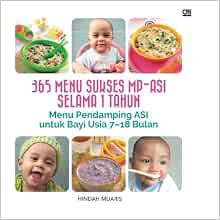 365 Menu Sukses Mp Asi Selama 1 Tahun Menu Pendamping Asi Untuk Bayi Usia 7 18 Bulan Indonesian Edition Muaris Hindah J 9786020306339 Amazon Com Books