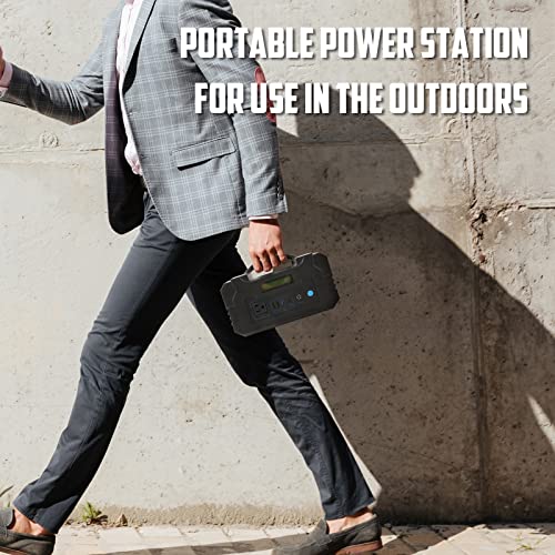 Jomgand Portable Power Station, 240Wh Power Equipment Backup Lithium Battery, 110V/200W Pure Sine Wave AC Outlet, Solar Generator (Solar Panel Not Included) for Outdoors Camping Travel Hunting Emergency