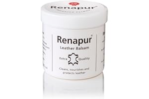 Renapur Leather Balsam, Natural Conditioner, Protector and Restorer — for Leather Furniture, footwear, Purses & Bags, Car int
