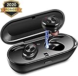 True Wireless Earbuds in-Ear Stereo Bluetooth Headphones Noise Cancelling Wireless Earphones Sport Earbuds with Mic and Charging Case for Smart Phones