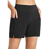 baleaf Women's 3''/ 5"/ 7" Quick Dry High Waisted Swim Board Shorts UPF 50+ Swimsuit Bottom Trunks with Liner