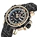 Tonnier Military Sports Man Watches Date&Week Stainless Steel Mens Watches,Rose Gold