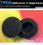 Kopfh&ouml;rer Ohrkissen, Ohrpolster Ersatz f&uuml;r Kopfh&ouml;rer, Audio Ersatz-Schaum Ohrpolster f&uuml;r CRESYN CH300, PHILIPS SHS4701, Sony Q38 kompatibel (38mm Black) mit den meisten anderen Kopfh&ouml;rer / Kopfh&ouml;rer / Headsets (Packaged 2 Paar (4 St&uuml;ck)) Type 20