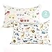 Kids Toddler Pillowcases-2 Pack Pillow Cover for Boys Girls Kids Bedding,Animal Paradise/Car