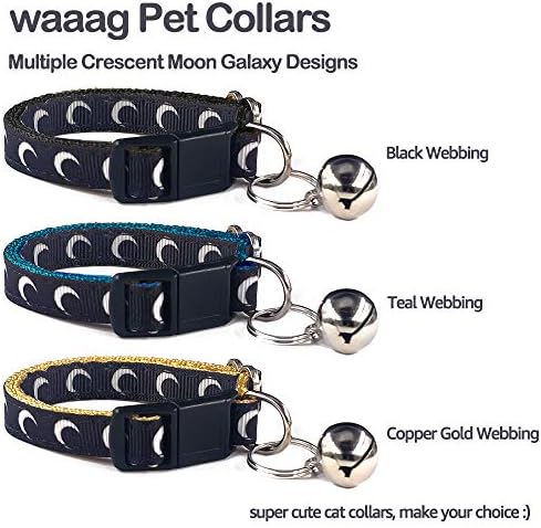 crescent moon cat collar