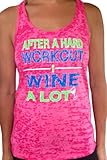 SoRock Women's After a Hard Workout I Wine a Lot Tank