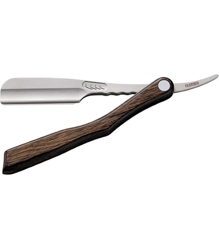 FEATHER Artist Club レザー カミソリ 木製ハンドル Amazon.com: Feather Artist Club Wood DX Folding Handle Razor