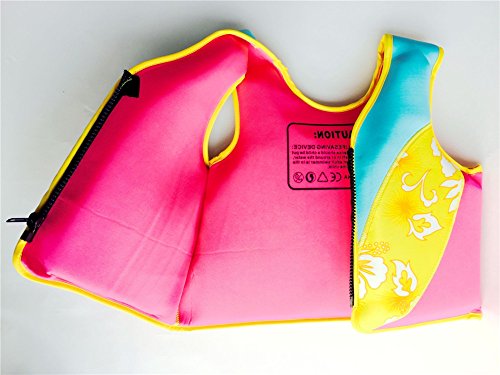 Rayma-2016-Life-Jacket-Swimwear-Folding-Life-Vest-For-Childrens-Water-Sports-Games-Equipment-as-a-buoyant-aid-tool-Colour-Yellow-Peach-Bright-color-For-4-6-Years-Old-Child-size-Medium
