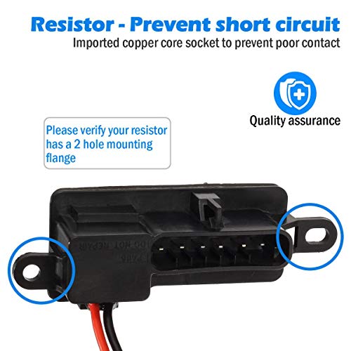 PartsSquare Heater Core Blower Motor Resistor 3A1041 RU546 89018770 Replacement for CHEVROLET C4500 C5500 C6500 C7500 KODIAK,GMC C4500 C5500 C6500 C7500 TOPKICK 2003-2009