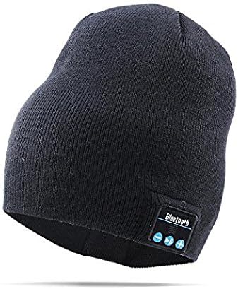 Bluetooth Hat, Outdoor 4.1 Wireless Music Beanie Cap with Stereo Speaker Headphones Microphone Hands Free for Cell Phones iPhone iPad