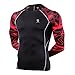 Men’s Skin Base layer Prints Long Sleeves Workout Tights Fits Pro Compression Shirt