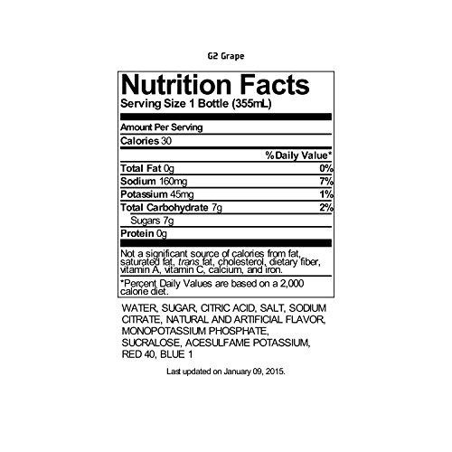 Gatorade Thirst Quencher G2, Grape, 12 Ounce (Pack of 6) - Image 7