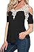 Chase Secret Womens Summer Crochet Short/Long Sleeve Casual Tops Blouse Shirt