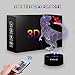 sunduck Dinosaur Toys 3D Night Light with Remote & Smart Touch 7 Colors + 16 Colors Changing Dimmable TRex Toys 1 2 3 4 5 6 7 8 Year Old Boy or Girl Gifts (Brown)