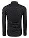 Coofandy Men's Business Stylish Slim Fit Long Sleeve Casual Dress Shirt,Black,Large