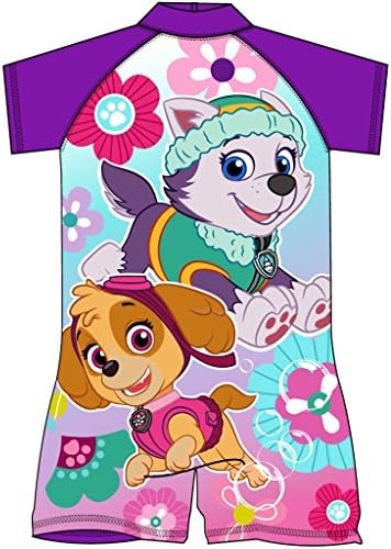 Girls Paw Patrol Swimsuit Surfsuit Swimming Costume Childrens Swimwear Age 1-10 Years