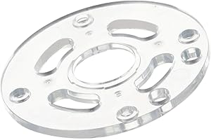 Auaurly 1 PC Clear Round Sub Base Replaces DNP613 Compatible with DWP611,DCW600B Compact Routers,Durable Router Base Plate Replacement