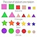Coopay Foam Stickers Geometry Self-Adhesive Geometry Shapes Stickers Assorted Colors for Arts Craft Supplies