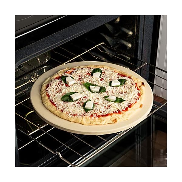 HoneyCanDo Round Pizza Stone, 16" The Home Kitchen Store