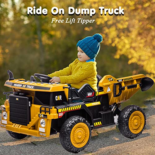 12v Ride On Dump Truck for Kids Ride On Car with Remote Control