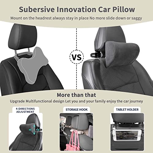 Multifunctional Adjustable Car Neck Pillow, Buluby Premium Vehicle Head Rest Support Headrest /w