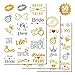Gold Glitter Bachelorette Banner Same Pen-is Forever | Pre-Strung + Large Size | Bachelorette Party Decorations with Flash Tattoos,Bachelorette Party Supplies - Nigh Hen Party Banner for Bridal Shower