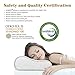 LUXFFY Memory Pillow, Adjustable Sandwich Memory Foam Pillow for Sleeping, Cervical Pillow for Neck Pain, Orthopedic Contour Pillow for Back, Stomach, Side Sleepers, CertiPUR-US
