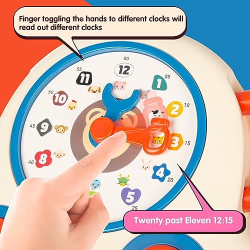 Learning Clock for Kids, Teaching Clock, Montessori Clock, Educational