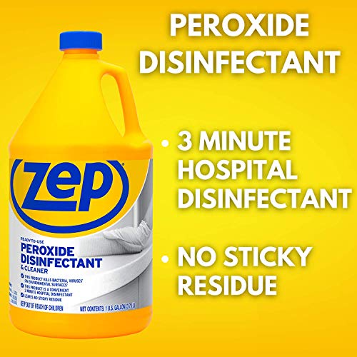 Zep Peroxide Disinfectant and Cleaner 1 Gallon (Case of 4) ZUPRXDC128 Hospital Grade