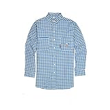 Rasco FR Blue Plaid Dress Shirt - 7.5oz