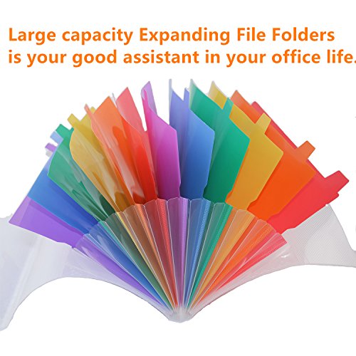 13 Pockets Portable File Folders Plastic Expandable Accordian Organizer A4 Expanding Document Folder