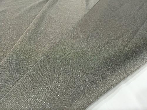 JWtextec 18%Silver Fiber Conductive Fabric Knitted Technique Anti Radiation Silver Fabric (57x39.37 Inches(1.45mX1m))