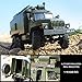 YIKESHU Rc Truck Remote Control Off-Road Racing Vehicles 1:16 2.4G 2CH 4WD Off-Road Kids RC Toy Climb Semi Truck RTR Trailer The LED Lights (B36)