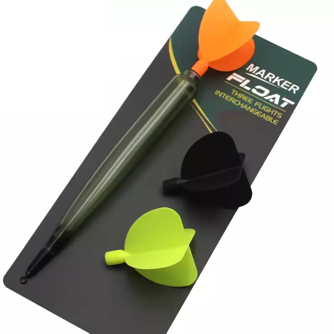 Marker Float Highly Visible 3 Flights Set Aerodynamic Distance Casting Buoyant Tough Body Tri Tip