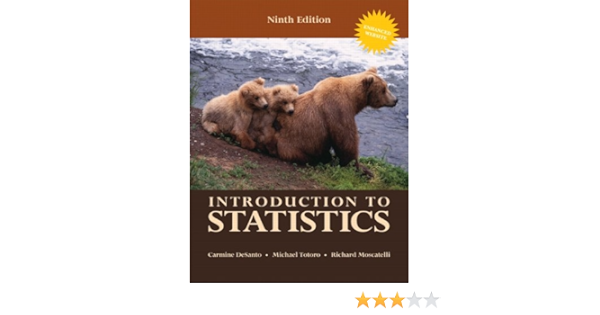  Introduction To Statistics 9th Edition 9780558768300 Desanto Carmine Totoro Michael Books