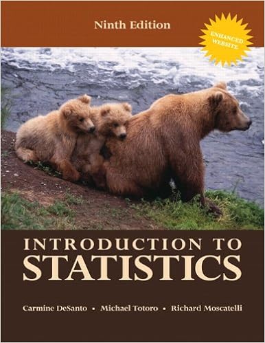  Introduction To Statistics 9th Edition 9780558768300 Desanto Carmine Totoro Michael Books