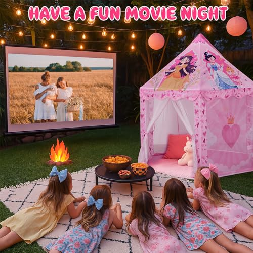 Cosone Princess Tent - Large Indoor Outdoor Playhouse Girls Tent Garden Houses Toys Gift Girl 2 3 4 5 6 7 8 Years Old