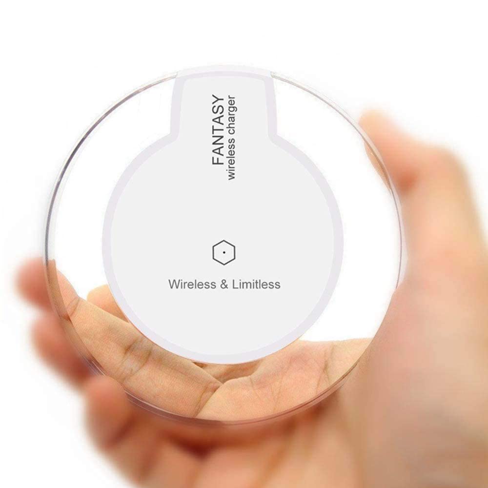 FINDING CASE Wireless Charger (5W),Fast Wireless Charging compatible with Apple iPhone Xs/Xs Max/XR/X / 8 Galaxy S9 / S9 Plus / S8 / Note Edge and other devices white