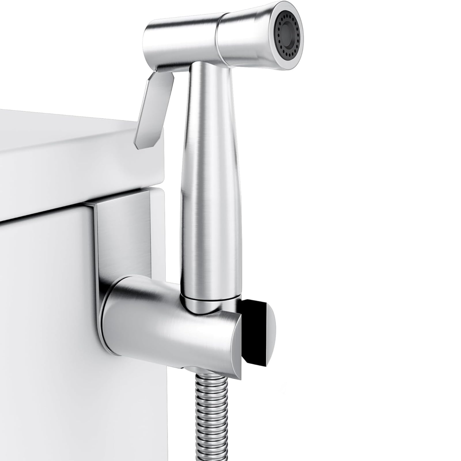 Bidet Hand Shower, Hand Held Bidet Sprayer Stainless Steel Sprayer with 59 inches Hose and Hook Toilet or Wall Mount Bidet Toilet Attachment