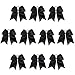 CN Girls Large Cheer Bow with Ponytail Holder for Cheerleading Girl Pack of 10 Black