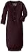 L'ovedbaby baby girls Unisex Organic infant and toddler nightgowns, Eggplant, 0-3 Months US