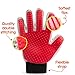 DOMESTIQUE Pet Grooming Glove - for Deshedding Dogs, Cats & Horses. Hair and Fur Remover Brush Mitt for Shedding Animals