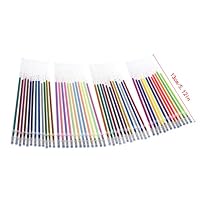 hibyebuying Ink Ball Point Pens,48Colors 0.38mm Gel Ink Pen Refills for Glitter Metallic Neon Pastel Stationery
