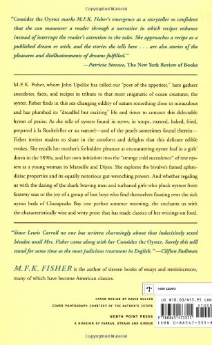 Consider The Oyster M F K Fisher 9780865473355 Amazon - 