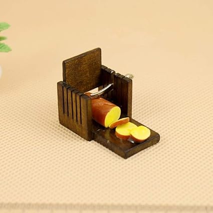 Leoie 1:12 Dollhouse Miniature Food Accessories Mini Cute Bread Slicer
